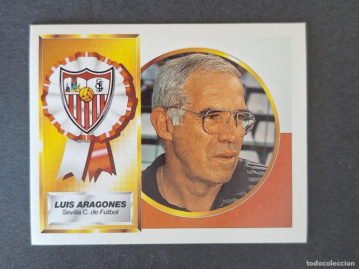 Cromos de f&uacute;tbol: L4 LUIS ARAGONES ENTRENADOR SEVILLA C. F. LIGA ESTE 1994 1995 94 95 SIN PEGAR NUNCA PEGADO