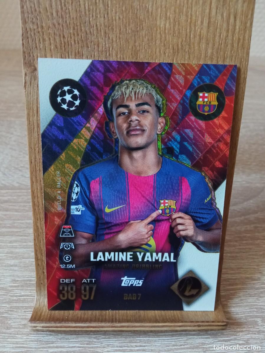 Cromos de f&uacute;tbol: Lamine Yamal #BAB7 Barcelona Topps Match Attax Champions League 2025 2026 Extra Build a Baller