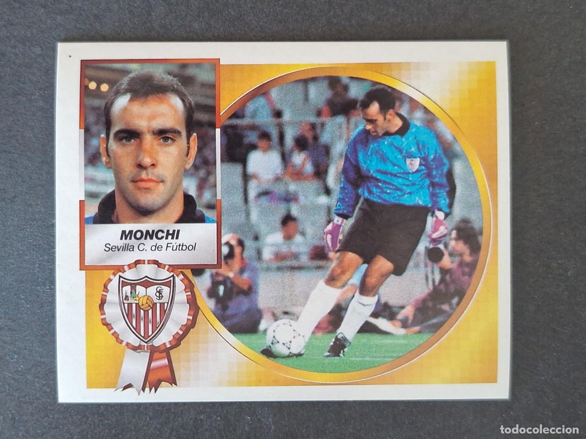 Cromos de f&uacute;tbol: L4 MONCHI SEVILLA C. F. LIGA ESTE 1994 1995 94 95 SIN PEGAR NUNCA PEGADO