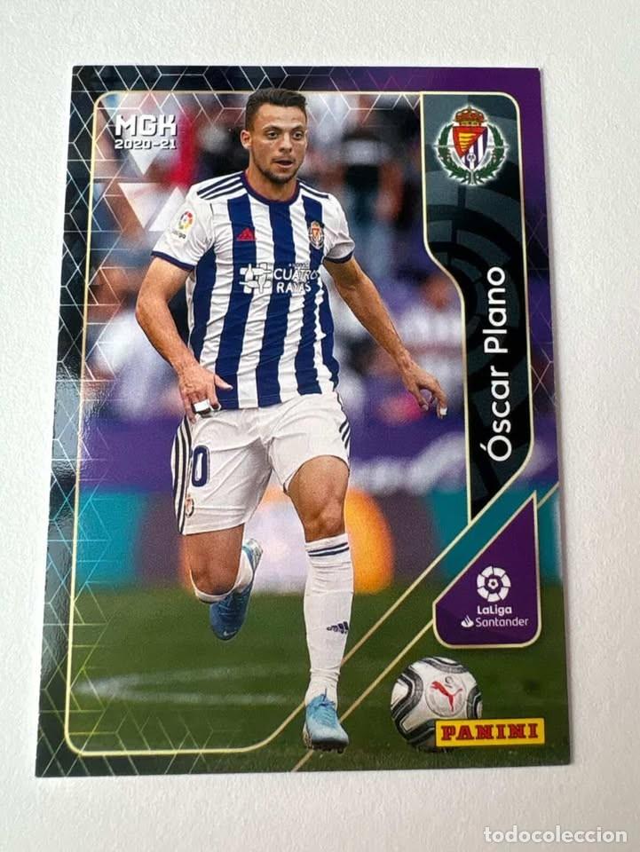 Cromos de f&uacute;tbol: Carta &Oacute;scar Plano Valladolid 322 Megacracks 2020-21