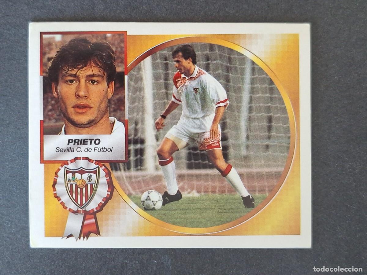 Cromos de f&uacute;tbol: L4 PRIETO SEVILLA C. F. LIGA ESTE 1994 1995 94 95 SIN PEGAR NUNCA PEGADO