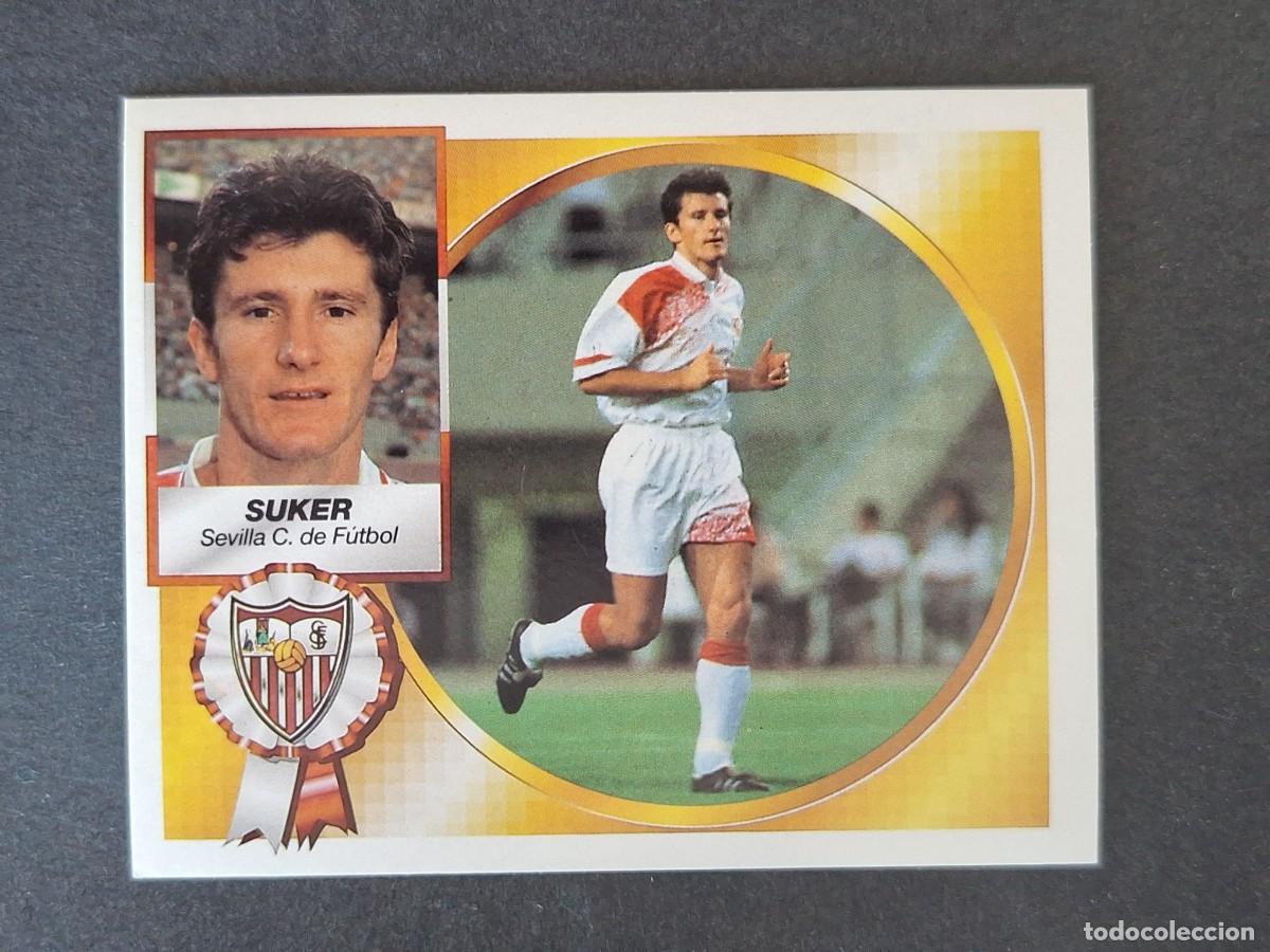 Cromos de f&uacute;tbol: L4 SUKER SEVILLA C. F. LIGA ESTE 1994 1995 94 95 SIN PEGAR NUNCA PEGADO
