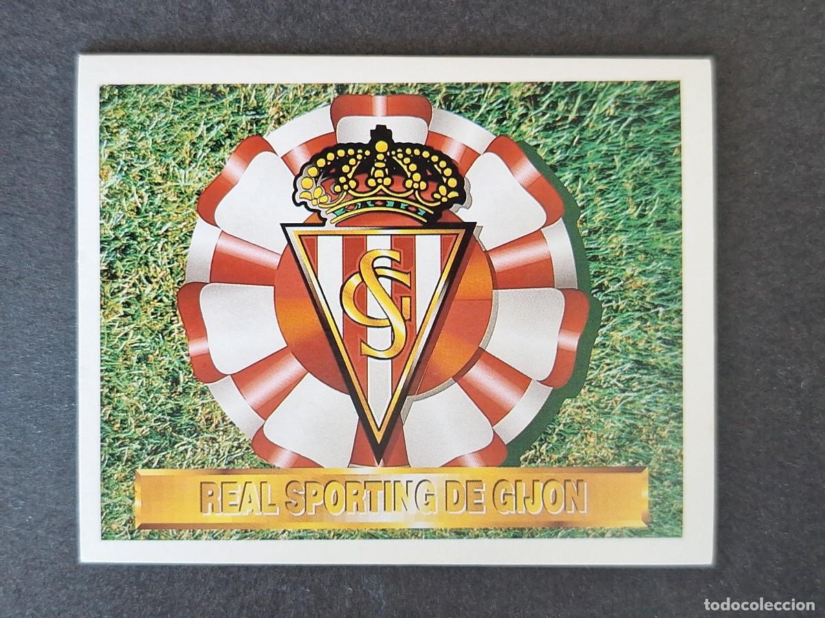 Cromos de f&uacute;tbol: L4 ESCUDO SPORTING DE GIJON LIGA ESTE 1994 1995 94 95 SIN PEGAR NUNCA PEGADO