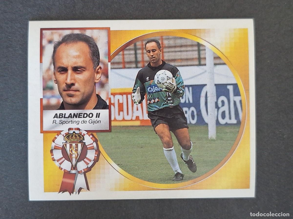 Cromos de f&uacute;tbol: L4 ABLANEDO II SPORTING DE GIJON LIGA ESTE 1994 1995 94 95 SIN PEGAR NUNCA PEGADO