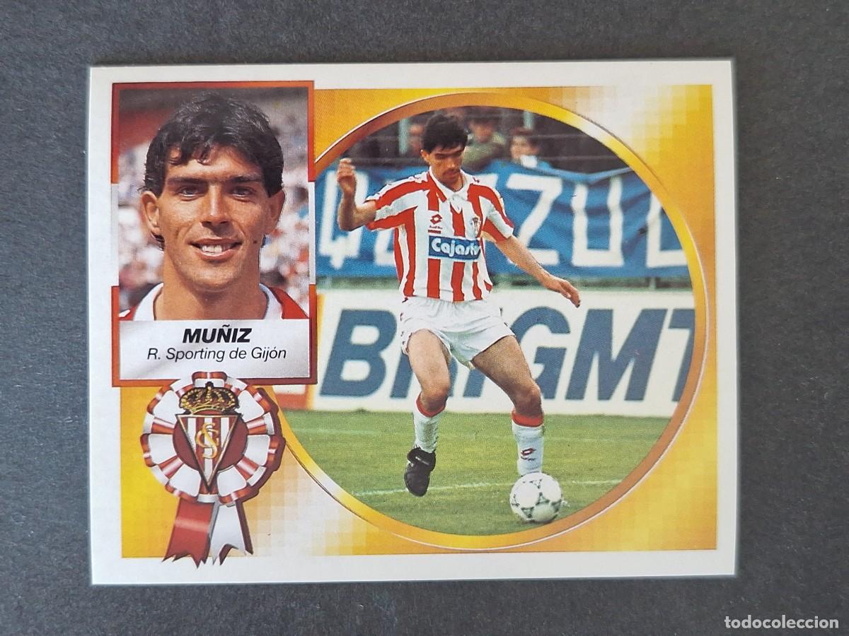 Cromos de f&uacute;tbol: L4 MU&Ntilde;IZ SPORTING DE GIJON LIGA ESTE 1994 1995 94 95 SIN PEGAR NUNCA PEGADO