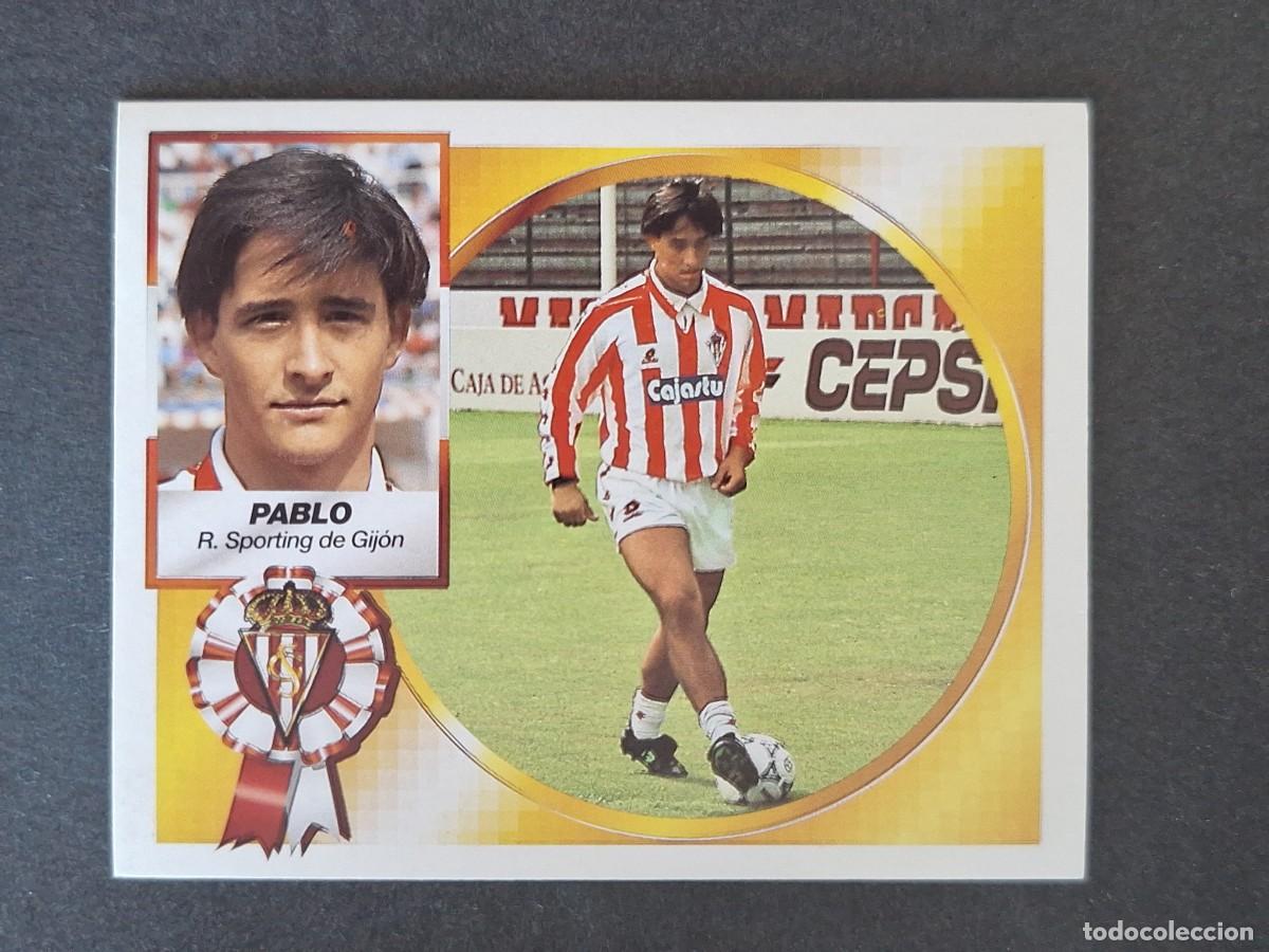 Cromos de f&uacute;tbol: L4 PABLO SPORTING DE GIJON LIGA ESTE 1994 1995 94 95 SIN PEGAR NUNCA PEGADO