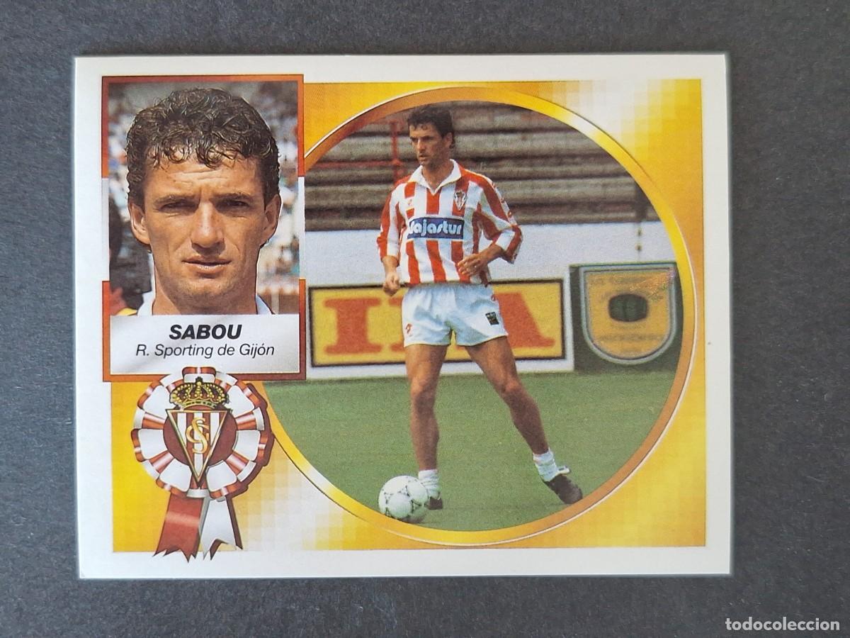 Cromos de f&uacute;tbol: L4 SABOU SPORTING DE GIJON LIGA ESTE 1994 1995 94 95 SIN PEGAR NUNCA PEGADO