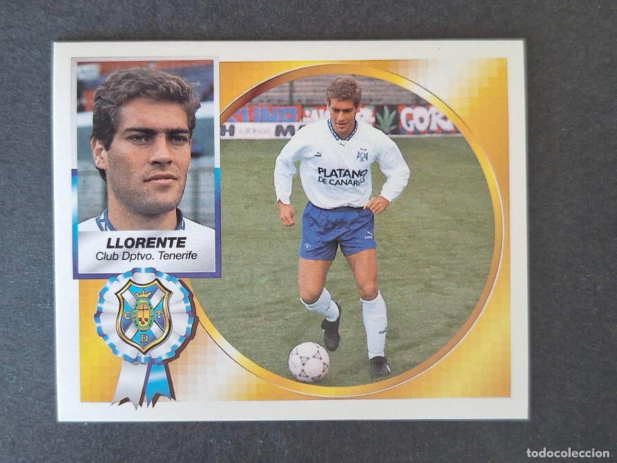 Cromos de Futebol: L4 LLORENTE C. D. TENERIFE LIGA ESTE 1994 1995 94 95 SIN PEGAR NUNCA PEGADO