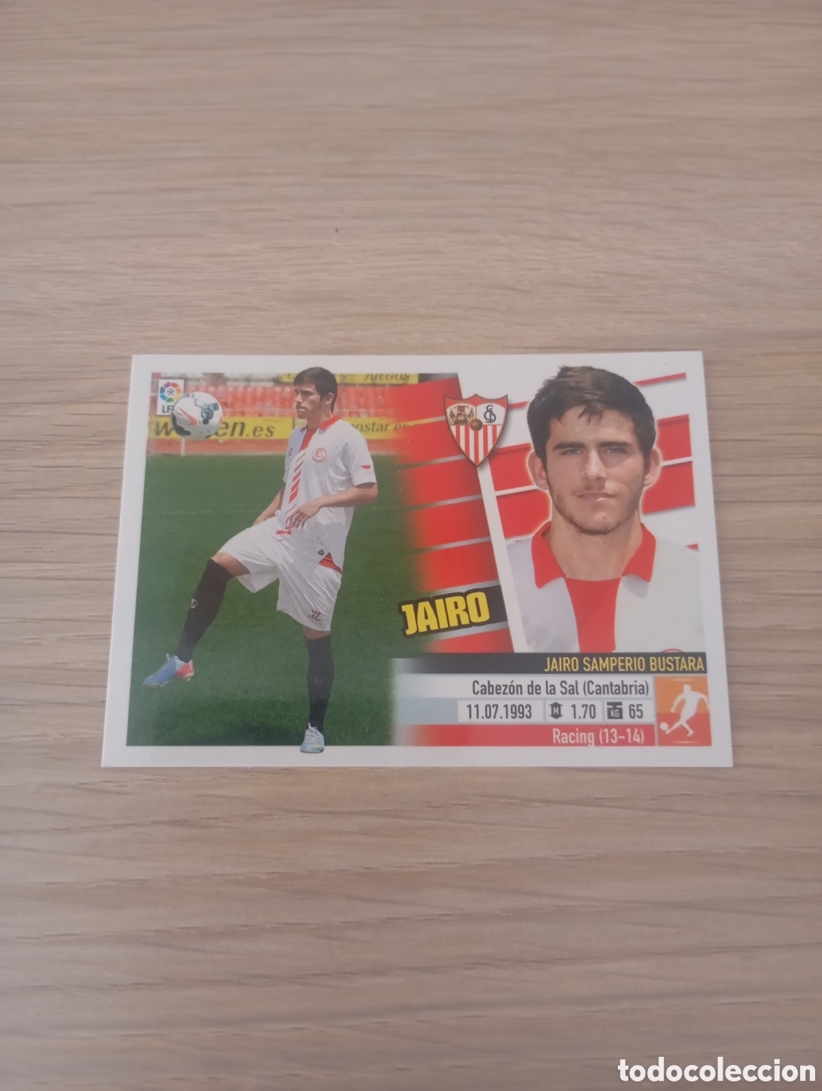 Cromos de f&uacute;tbol: Cromo Jairo liga este 13/14 sin pegar