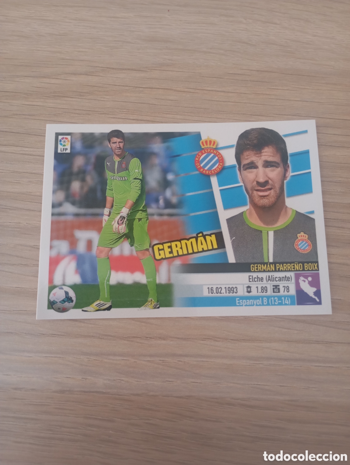 Cromos de f&uacute;tbol: Cromo futbol Germ&aacute;n liga este 13/14