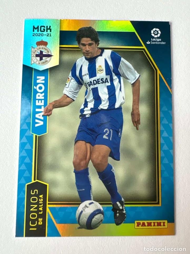 Cromos de f&uacute;tbol: Carta Valer&oacute;n Deportivo de La Coru&ntilde;a Iconos de LaLiga 410 Megacracks 2020-21