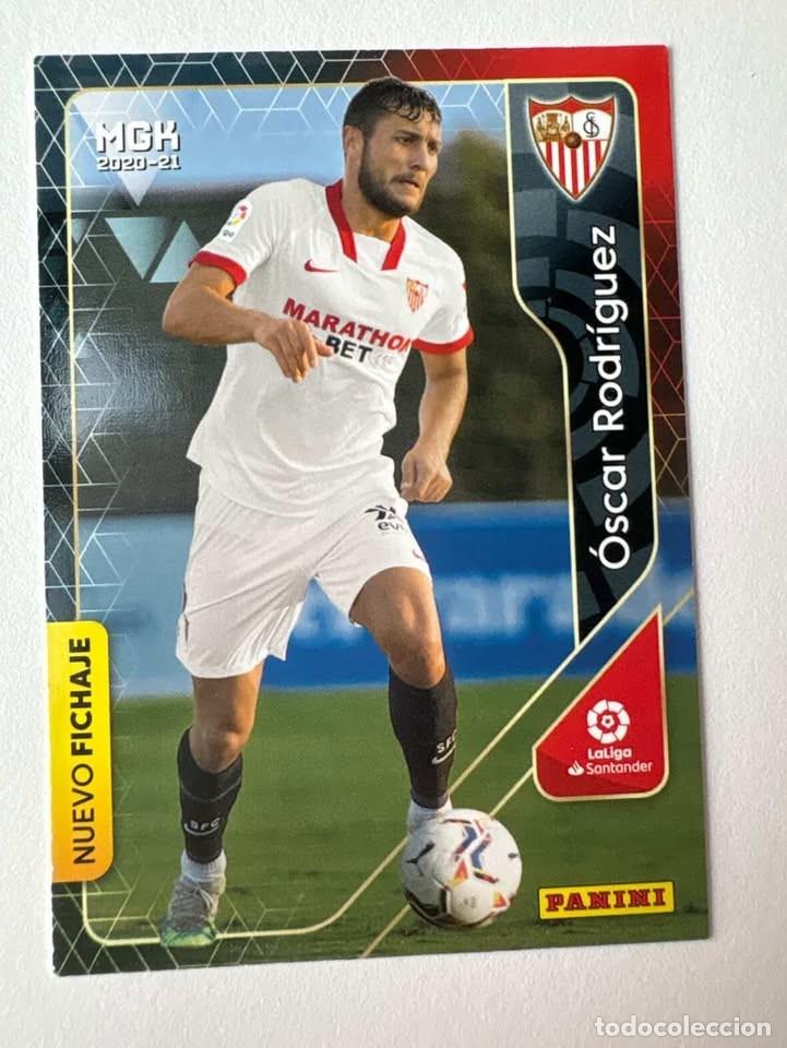 Cromos de f&uacute;tbol: Carta &Oacute;scar Rodr&iacute;guez Sevilla Nuevo Fichaje 438 Megacracks 2020-21