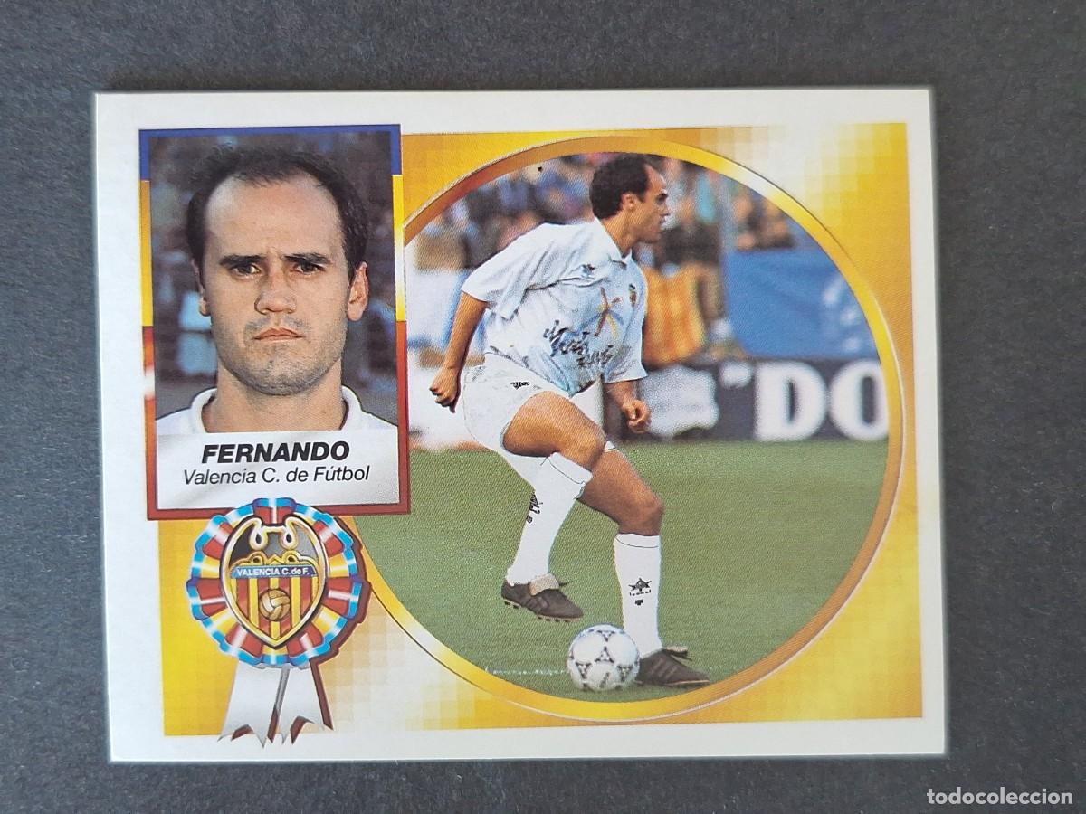 Cromos de f&uacute;tbol: L4 FERNANDO VALENCIA C. F. LIGA ESTE 1994 1995 94 95 SIN PEGAR NUNCA PEGADO