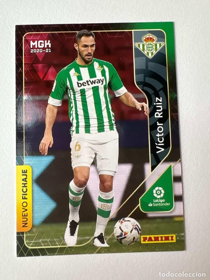 Cromos de f&uacute;tbol: Carta V&iacute;ctor Ru&iacute;z Betis Nuevo Fichaje 486 Megacracks 2020-21