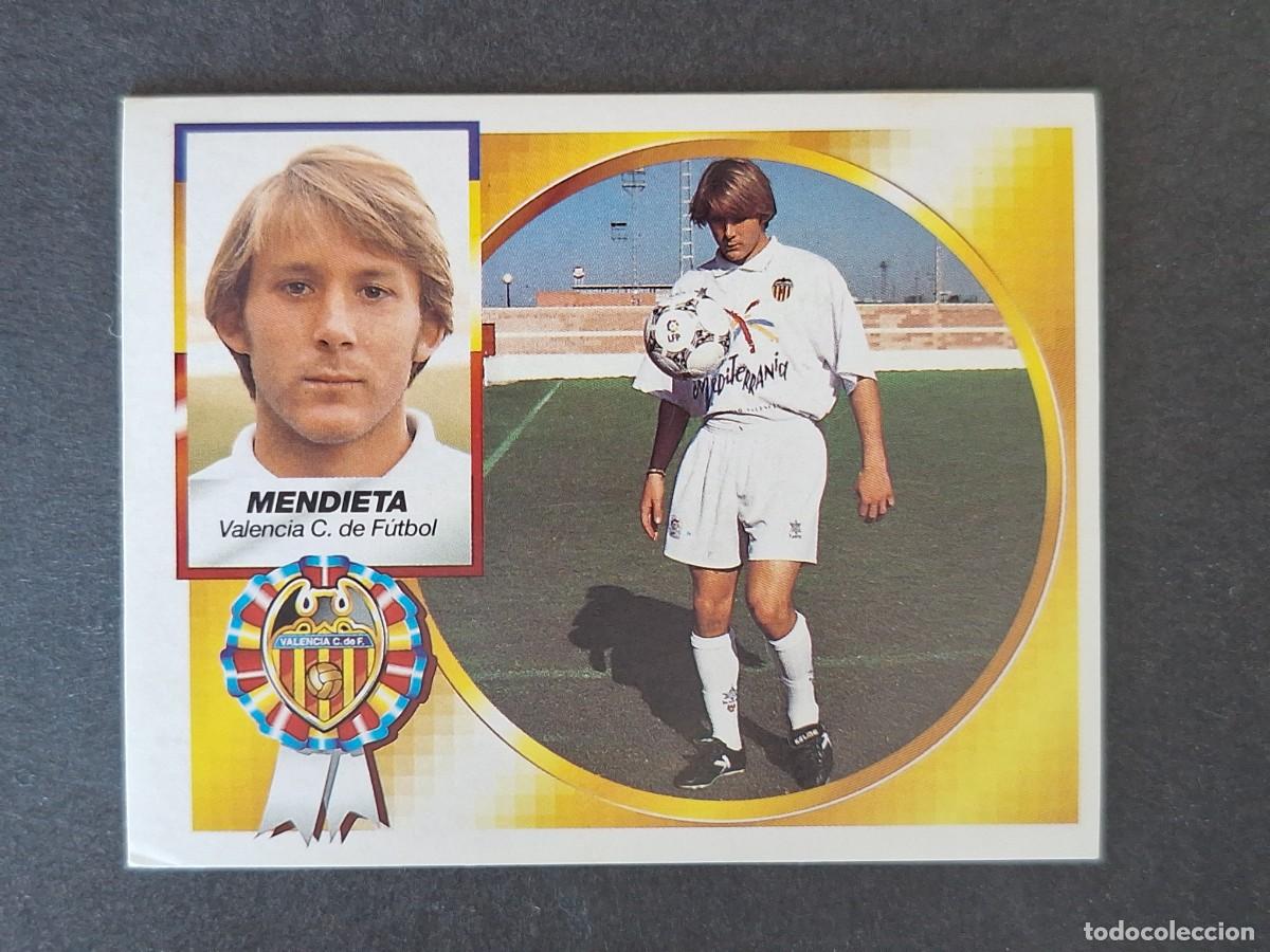 Cromos de f&uacute;tbol: L4 MENDIETA VALENCIA C. F. LIGA ESTE 1994 1995 94 95 SIN PEGAR NUNCA PEGADO