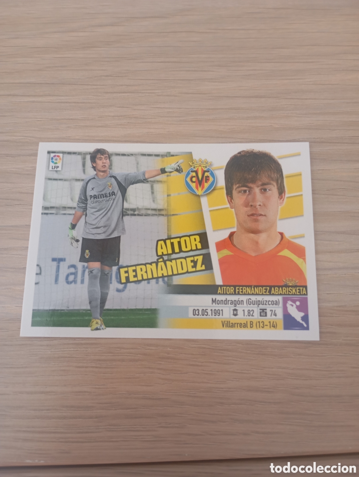 Cromos de f&uacute;tbol: Cromo futbol Aitor Fern&aacute;ndez este 13/14