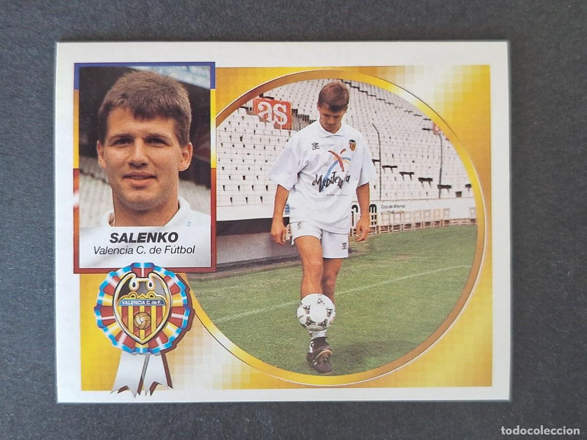 Cromos de f&uacute;tbol: L4 SALENKO VALENCIA C. F. LIGA ESTE 1994 1995 94 95 SIN PEGAR NUNCA PEGADO