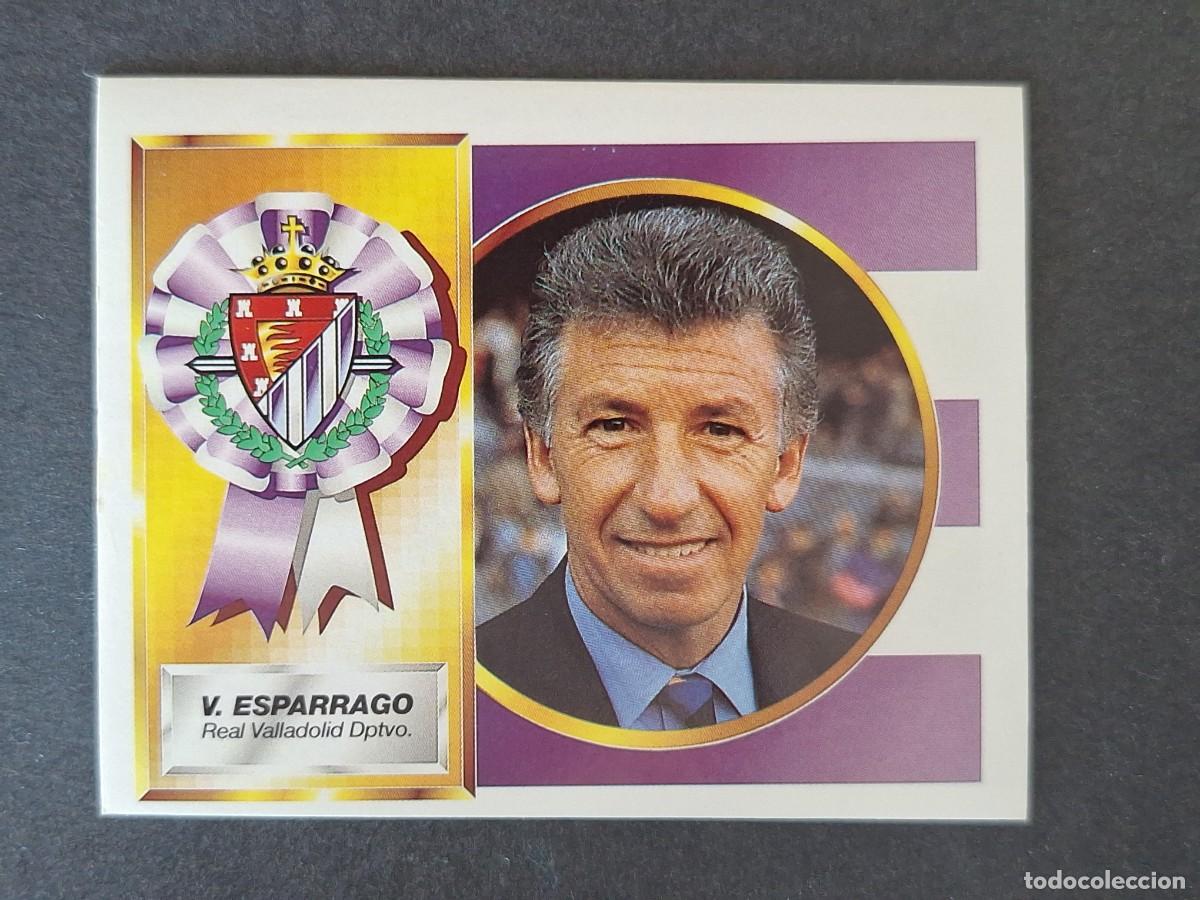 Cromos de f&uacute;tbol: L4 V. ESPARRAGO ENTRENADOR REAL VALLADOLID LIGA ESTE 1994 1995 94 95 SIN PEGAR NUNCA PEGADO