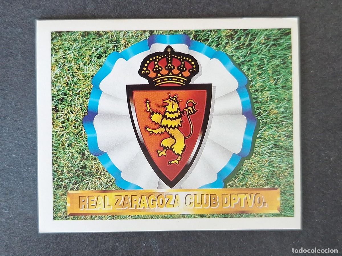 Cromos de f&uacute;tbol: L4 ESCUDO REAL ZARAGOZA LIGA ESTE 1994 1995 94 95 SIN PEGAR NUNCA PEGADO