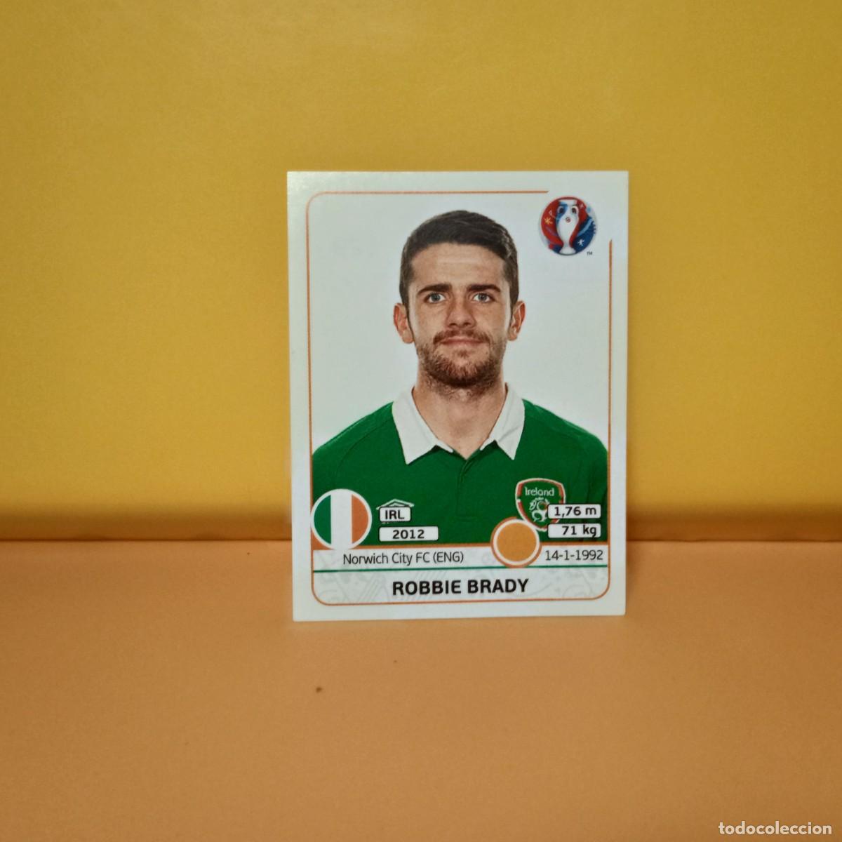 Cromos de f&uacute;tbol: PANINI EURO 2016 FRANCE; EUROCOPA FRANCIA: IRLANDA ROBBIE BRADY 529