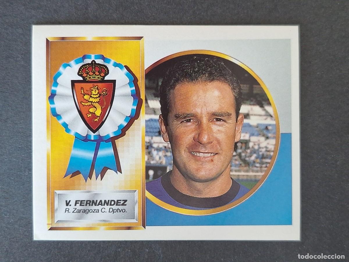 Cromos de f&uacute;tbol: L4 VICTOR FERNANDEZ ENTRENADOR REAL ZARAGOZA LIGA ESTE 1994 1995 94 95 SIN PEGAR NUNCA PEGADO