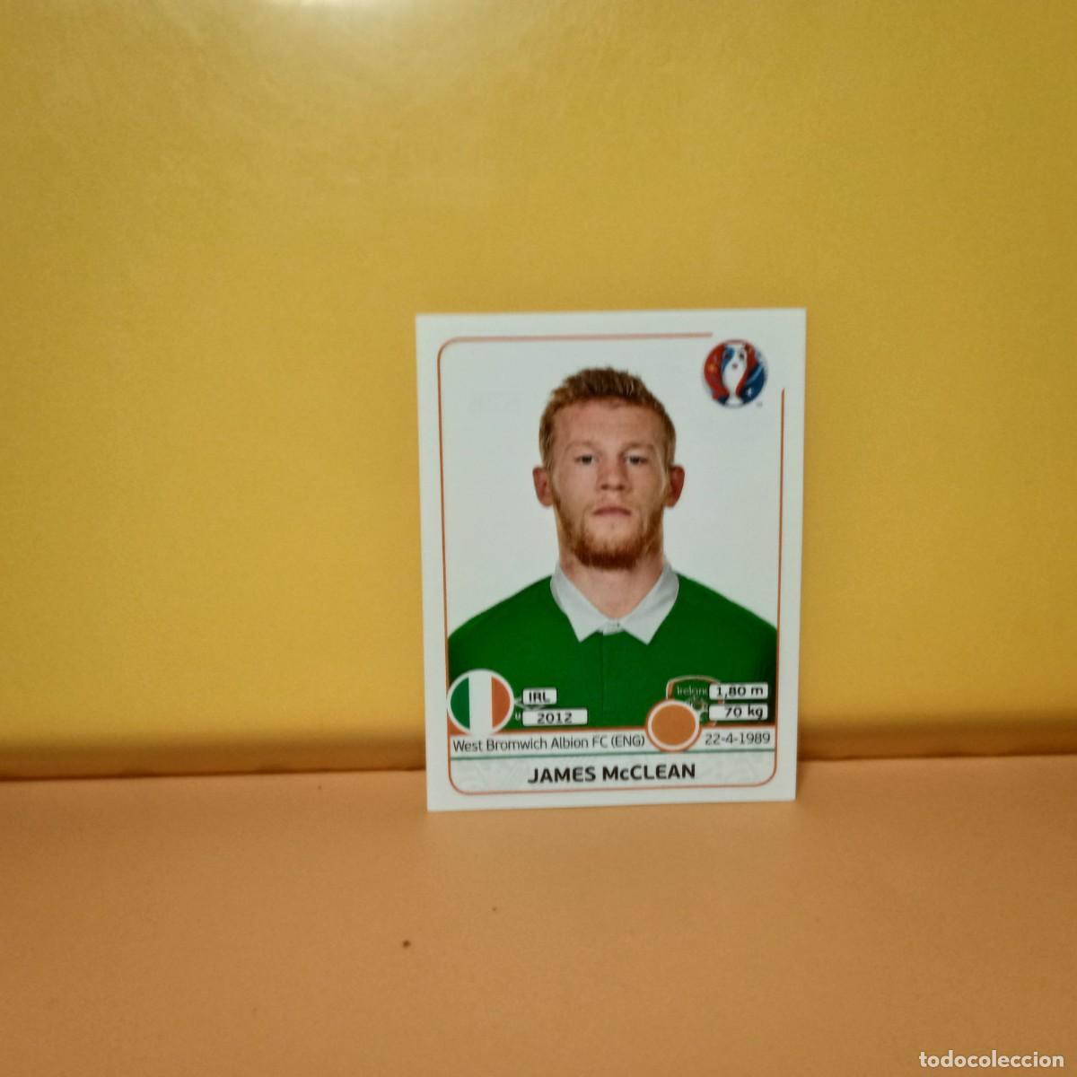 Cromos de f&uacute;tbol: PANINI EURO 2016 FRANCE; EUROCOPA FRANCIA: IRLANDA JAMES MCCLEAN 528