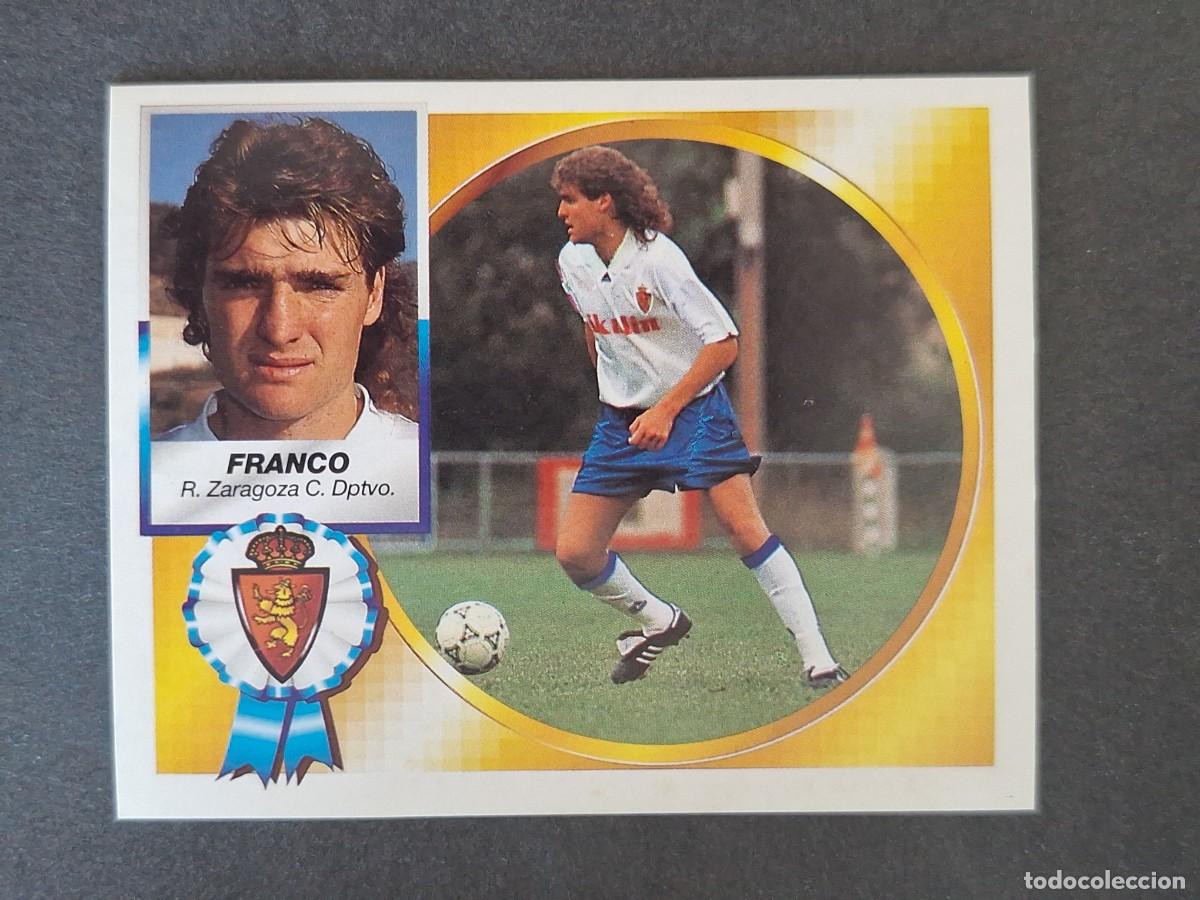 Cromos de f&uacute;tbol: L4 FRANCO REAL ZARAGOZA LIGA ESTE 1994 1995 94 95 SIN PEGAR NUNCA PEGADO
