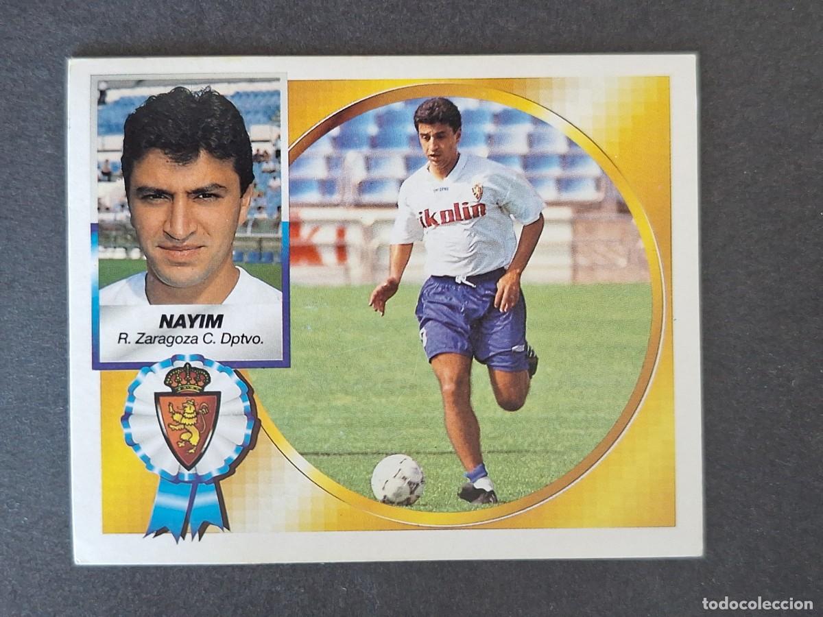 Cromos de f&uacute;tbol: L4 NAYIM REAL ZARAGOZA LIGA ESTE 1994 1995 94 95 SIN PEGAR NUNCA PEGADO