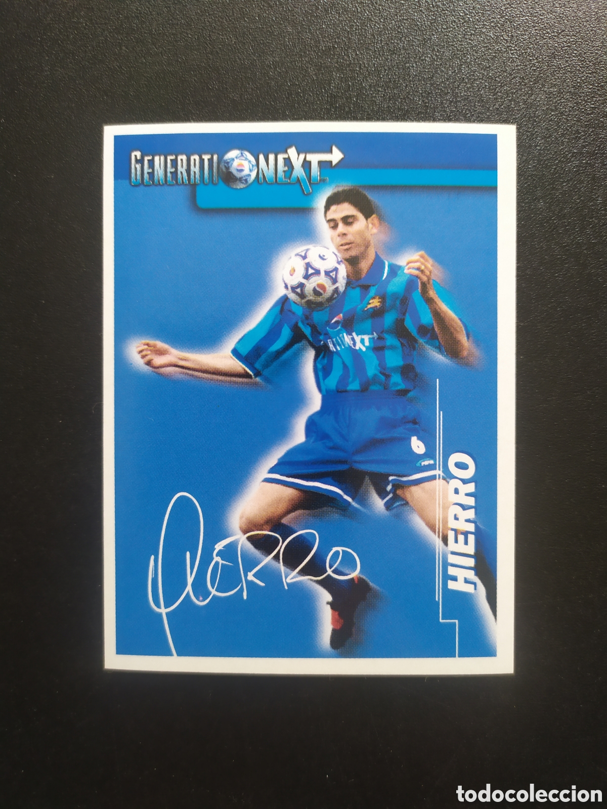 Cromos de f&uacute;tbol: Hierro generation next Pepsi aut&oacute;grafo nuevo sin pegar