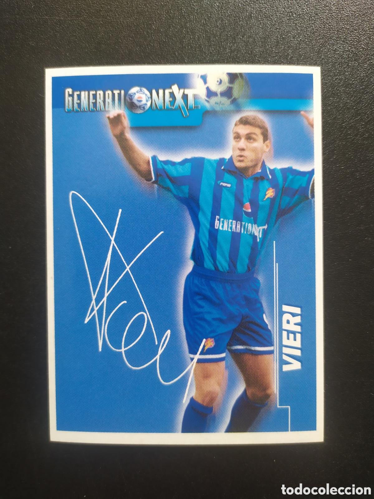 Cromos de f&uacute;tbol: Vieri generation next Pepsi aut&oacute;grafo nuevo sin pegar