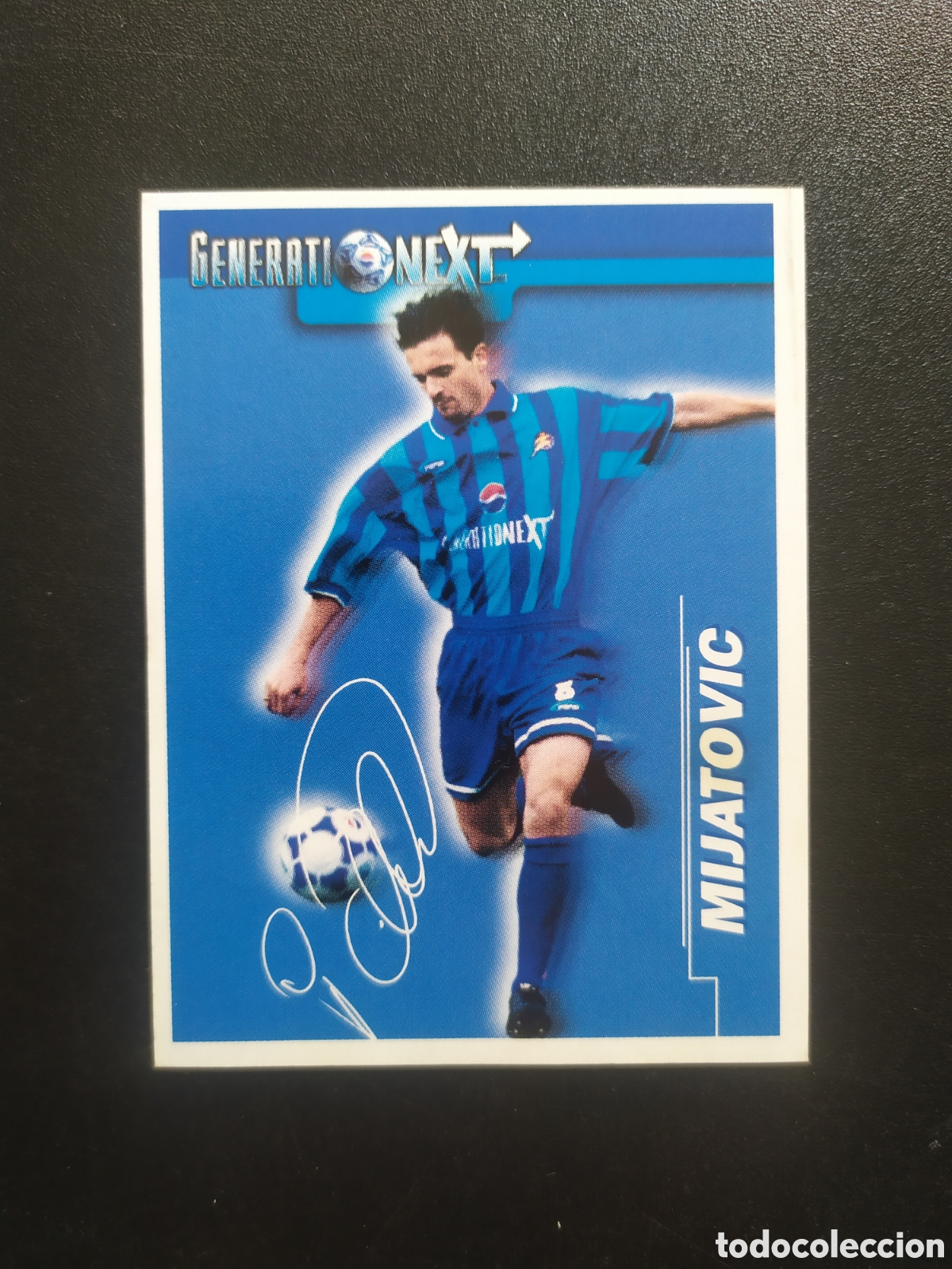 Cromos de f&uacute;tbol: Mijatovic generation next Pepsi aut&oacute;grafo nuevo sin pegar