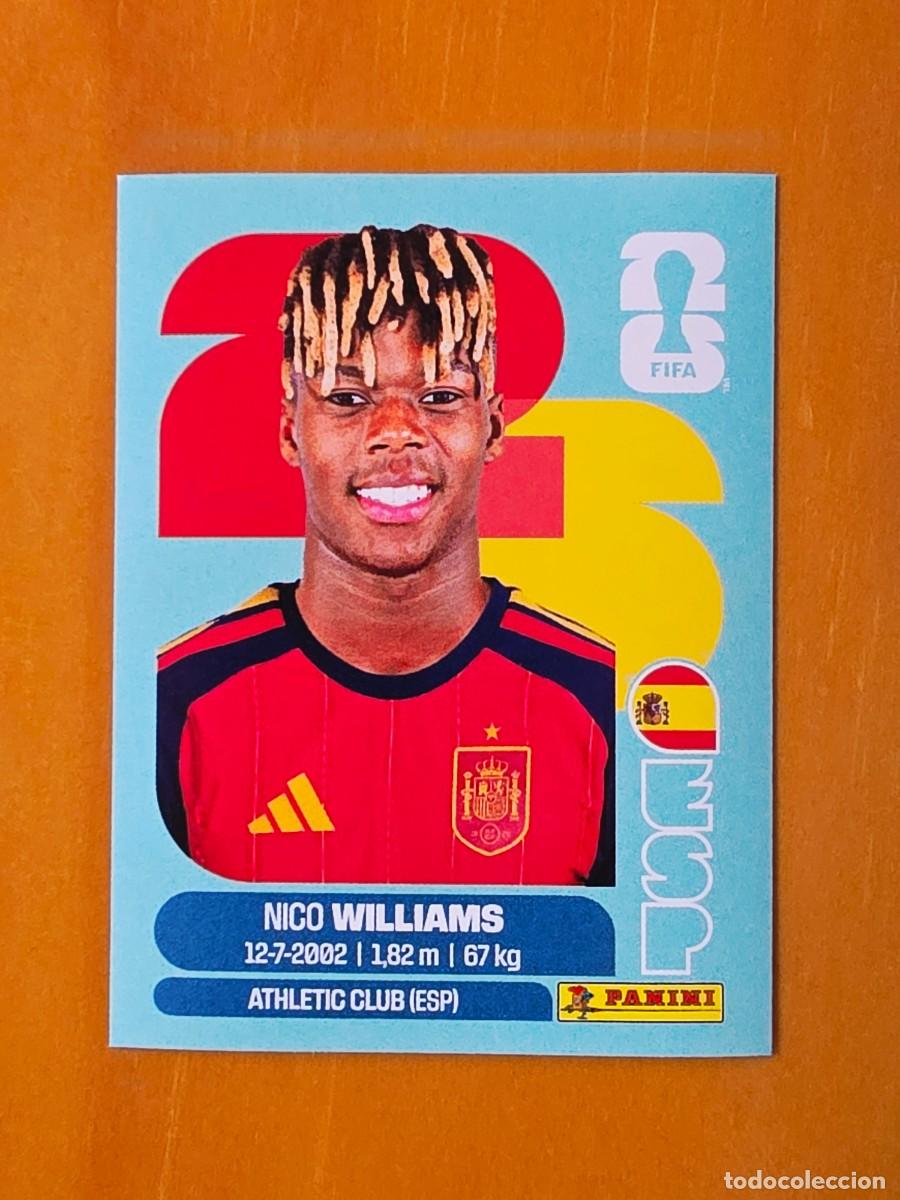 Cromos de f&uacute;tbol: ESP 17 Nico Williams, Espa&ntilde;a, Panini FIFA World Cup Mundial 2026 Sticker