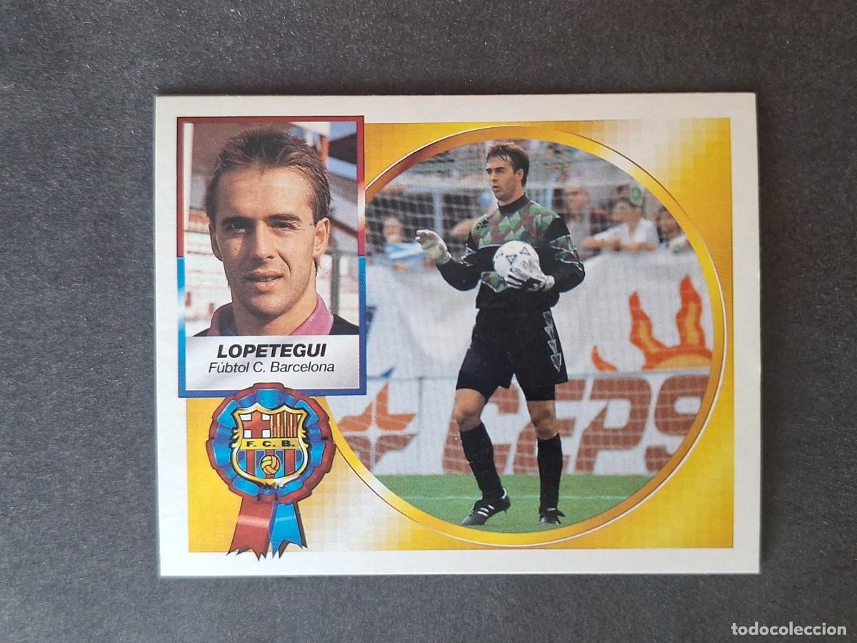 Cromos de f&uacute;tbol: L4 LOPETEGUI F. C. BARCELONA LIGA ESTE 1994 1995 94 95 SIN PEGAR NUNCA PEGADO