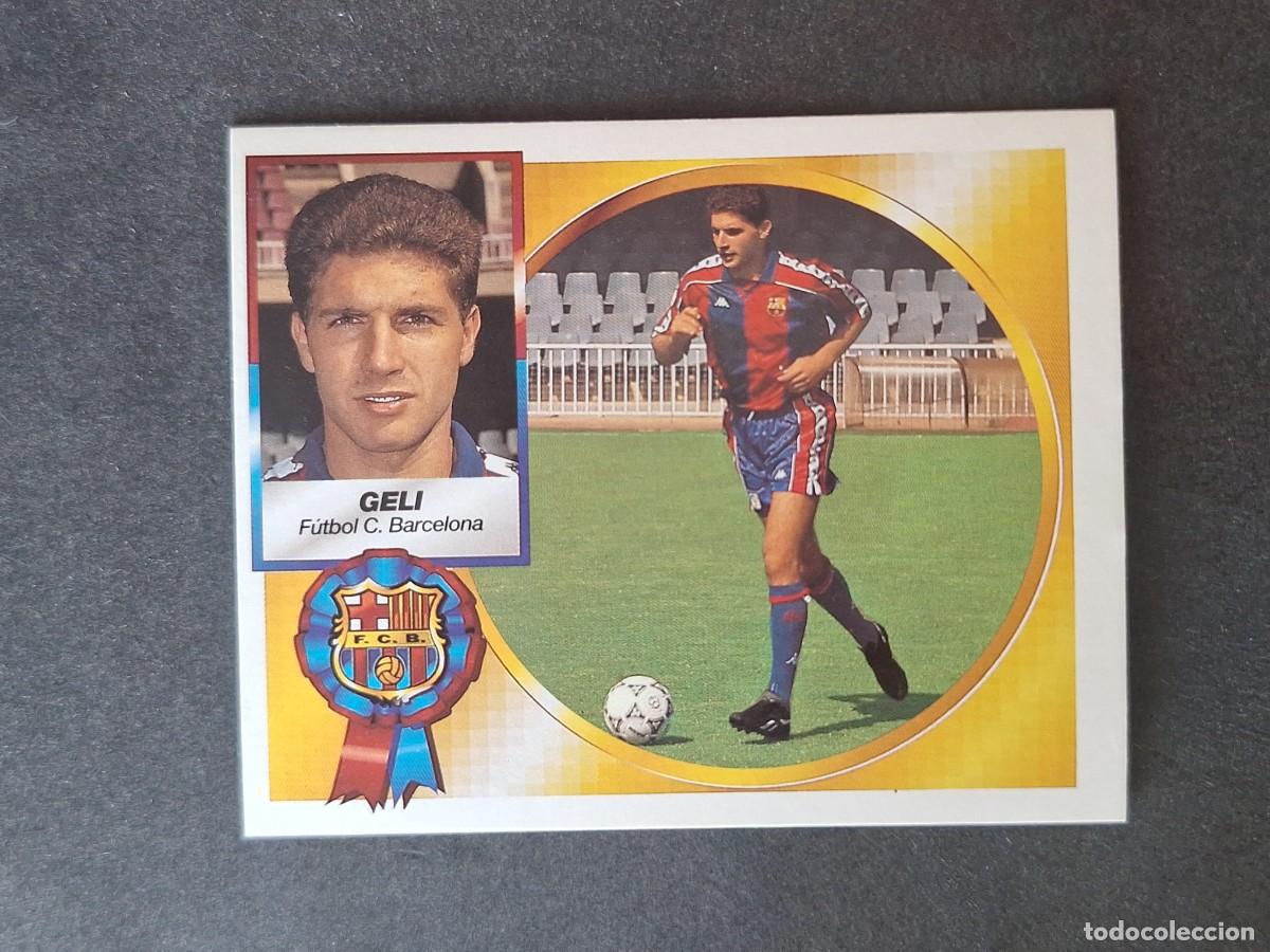 Cromos de f&uacute;tbol: L4 GELI F. C. BARCELONA LIGA ESTE 1994 1995 94 95 SIN PEGAR NUNCA PEGADO