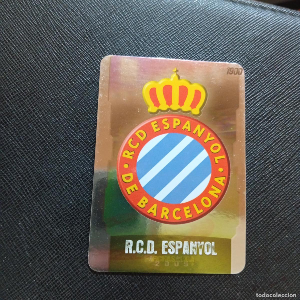 Cromos de f&uacute;tbol: 298 ESCUDO ESPA&Ntilde;OL MUNDICROMO QUIZ GAME 2008 2009 FUTBOL 08 09 - A211 PG38 PUNTAS REDONDAS