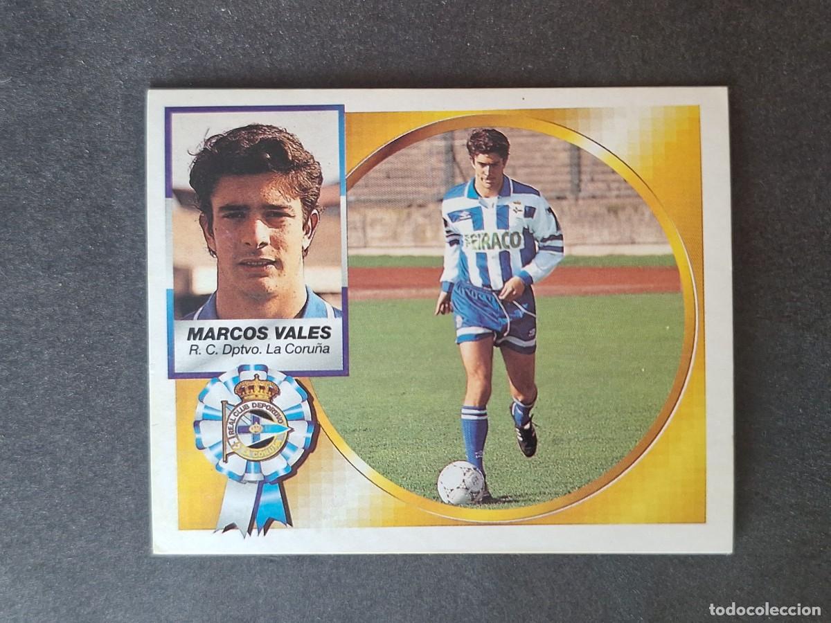 Cromos de f&uacute;tbol: L4 MARCOS VALES DEPORTIVO DE LA CORU&Ntilde;A LIGA ESTE 1994 1995 94 95 SIN PEGAR NUNCA PEGADO