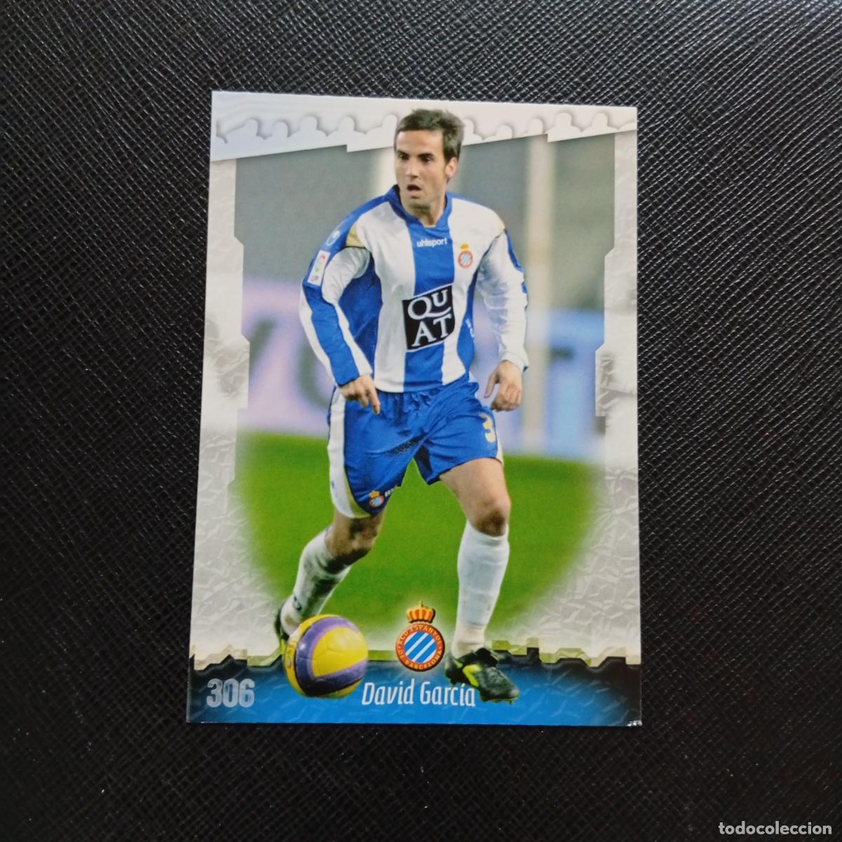 Cromos de f&uacute;tbol: 306 DAVID GARCIA ESPA&Ntilde;OL MUNDICROMO QUIZ GAME 2008 2009 FUTBOL 08 09 - A211 PG39