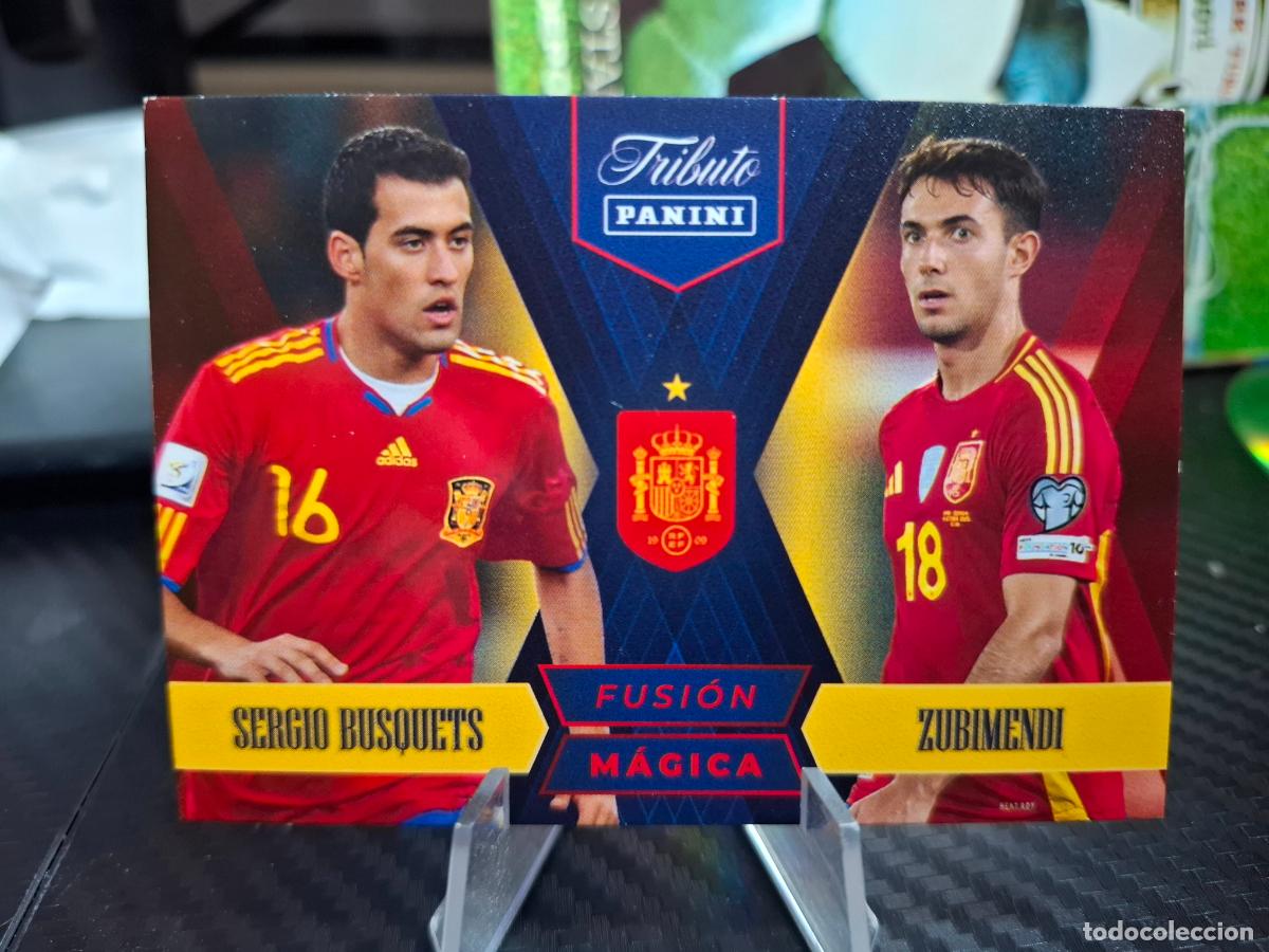 Cromos de f&uacute;tbol: 82 FUSUIN MAGICA BUSQUETS ZUBIMENDI TRIBUTO SELECCI&Oacute;N ESPA&Ntilde;OLA 2010 2026 PANINI MUNDIAL WORLD CUP