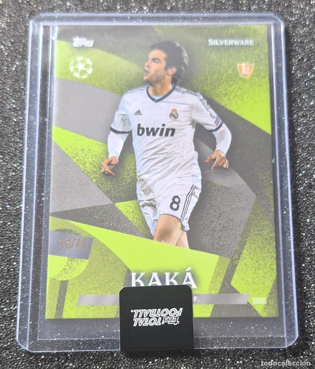Cromos de f&uacute;tbol: Kaka Real Madrid Topps Total Football 13/75 Green Silverware
