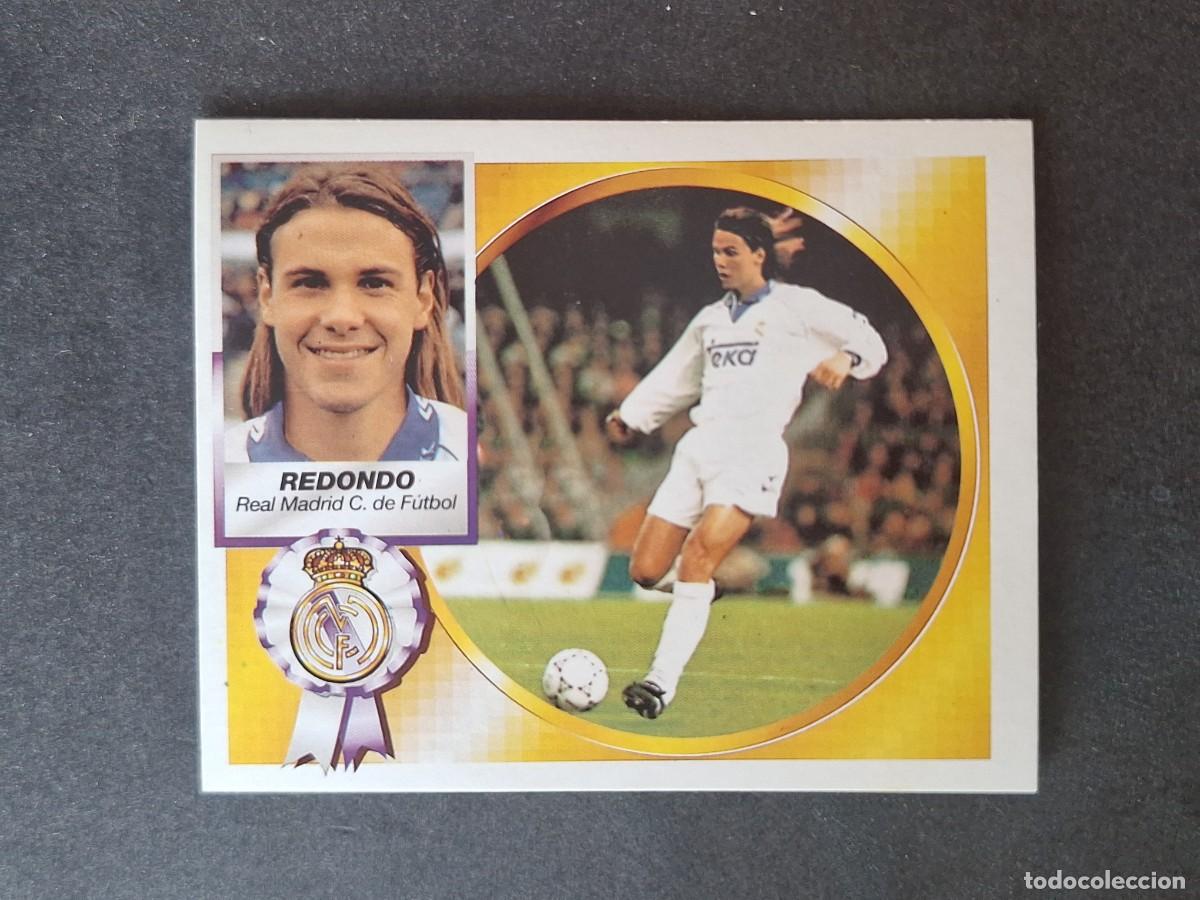 Cromos de f&uacute;tbol: L4 REDONDO VERSION REAL MADRID LIGA ESTE 1994 1995 94 95 SIN PEGAR NUNCA PEGADO