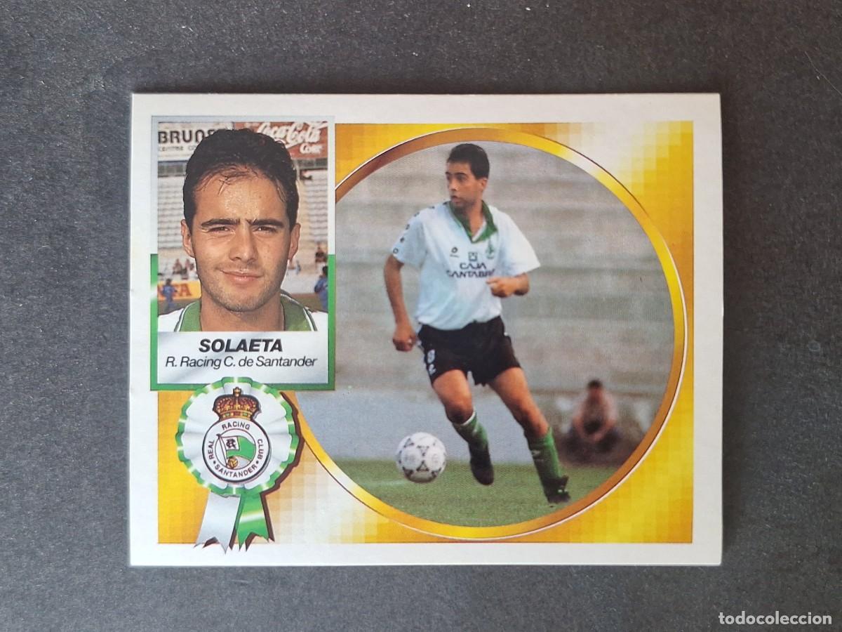 Cromos de f&uacute;tbol: L4 SOLAETA RACING DE SANTANDER LIGA ESTE 1994 1995 94 95 SIN PEGAR NUNCA PEGADO