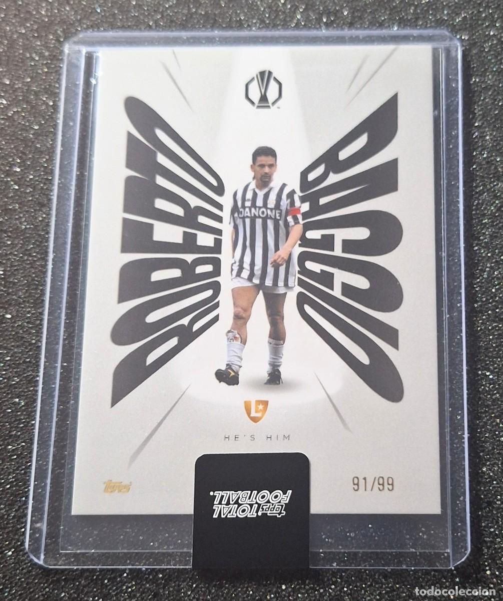 Cromos de f&uacute;tbol: Roberto Baggio Juventus Topps Total Football 91/99 He&acute;s Him