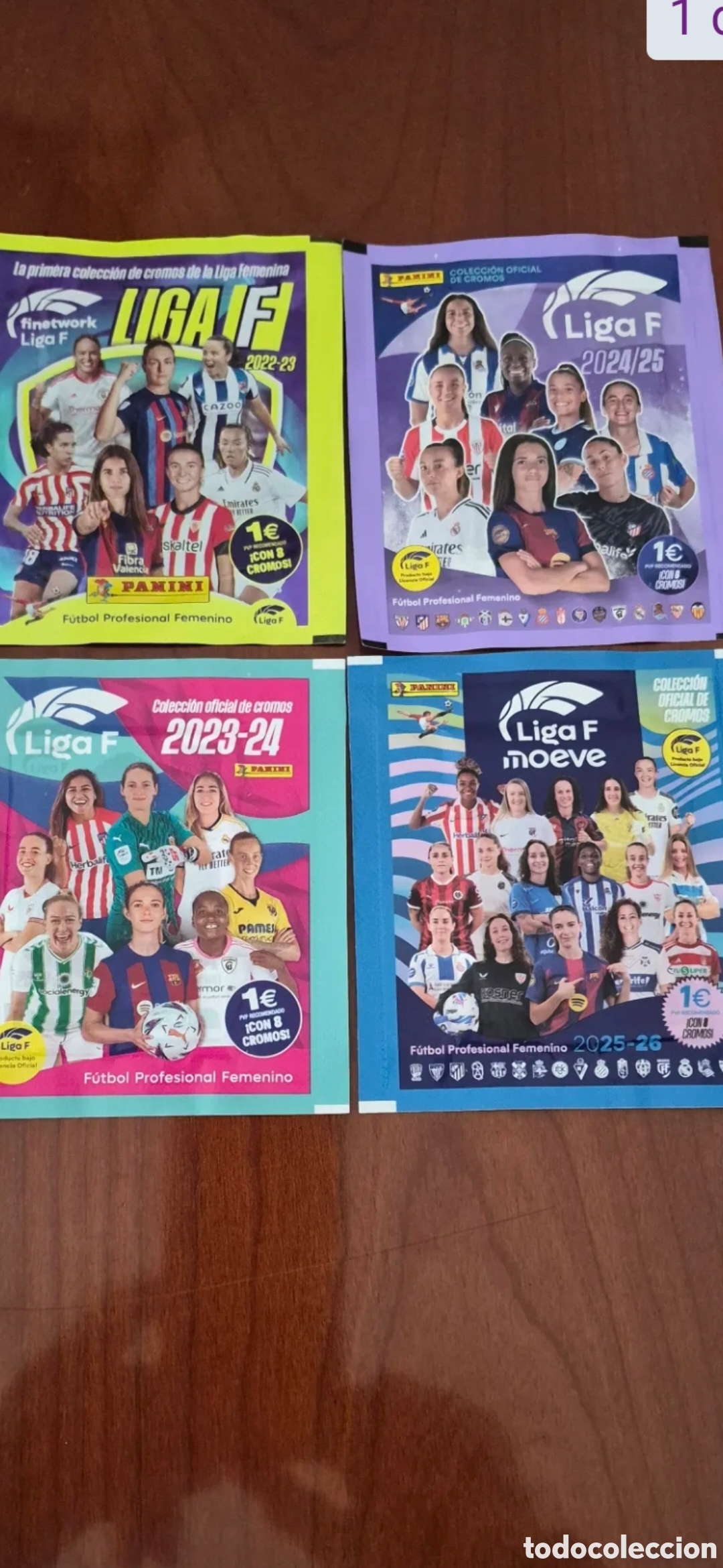Cromos de f&uacute;tbol: SOBRES LIGA FEMENINA SIN ABRIR