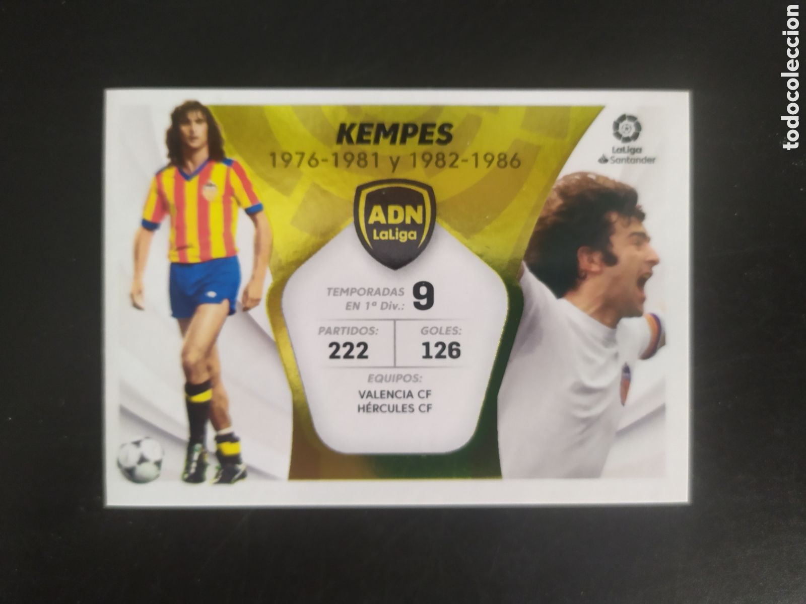 Cromos de f&uacute;tbol: Liga este 2021 2022 21 22 panini Kempes ADN n&deg; 17 Valencia