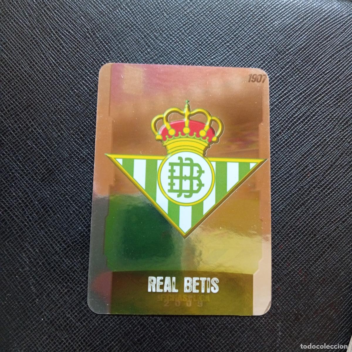 Cromos de f&uacute;tbol: 325 ESCUDO REAL BETIS MUNDICROMO QUIZ GAME 2008 2009 FUTBOL 08 09 - A211 PG43 PUNTAS REDONDAS