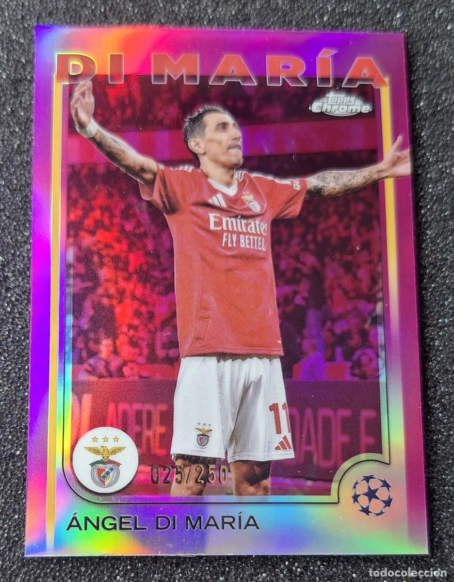 Cromos de f&uacute;tbol: Angel Di Maria Benfica Topps Chrome Soccer 025/250 Pink