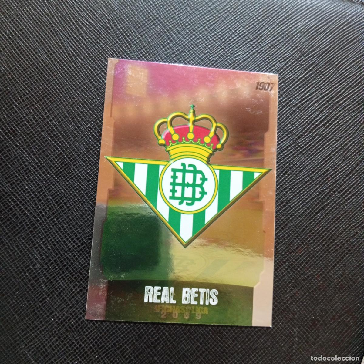 Cromos de f&uacute;tbol: 325 ESCUDO REAL BETIS MUNDICROMO QUIZ GAME 2008 2009 FUTBOL 08 09 - A211 PG43 PUNTAS RECTAS