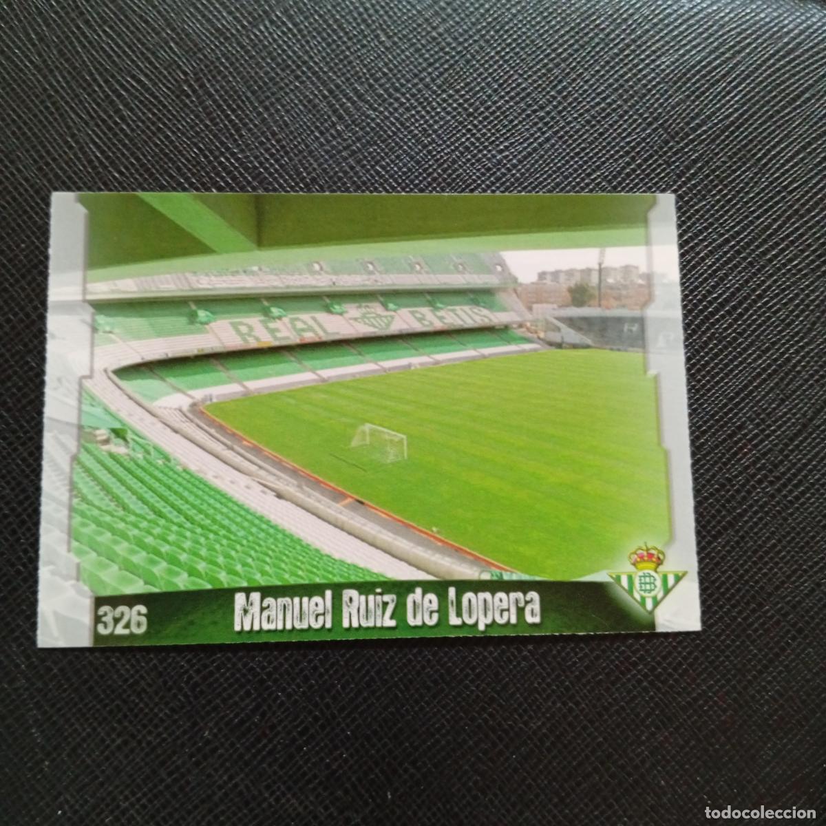 Cromos de f&uacute;tbol: 326 MANUEL RUIZ DE LOPERA REAL BETIS MUNDICROMO QUIZ GAME 2008 2009 FUTBOL 08 09 - A211 PG44
