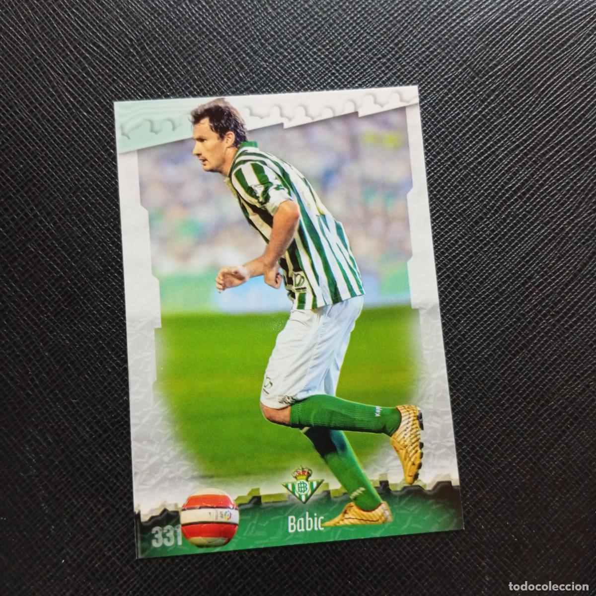 Cartes &agrave; collectionner de Football: 331 BABIC REAL BETIS MUNDICROMO QUIZ GAME 2008 2009 FUTBOL 08 09 - A211 PG44