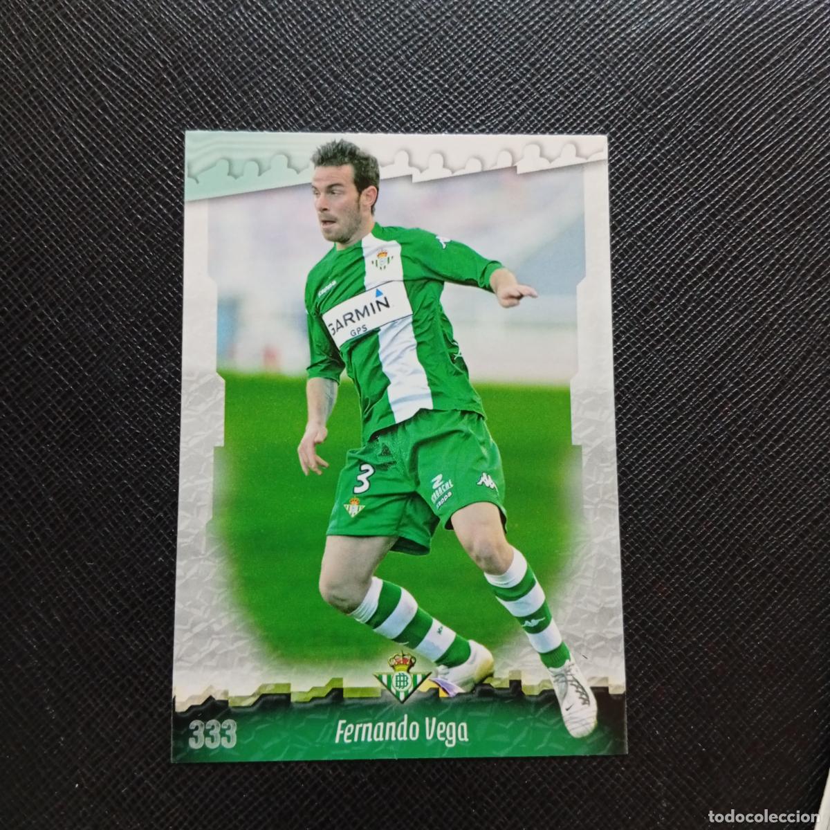 Cromos de f&uacute;tbol: 333 FERNANDO VEGA REAL BETIS MUNDICROMO QUIZ GAME 2008 2009 FUTBOL 08 09 - A211 PG44